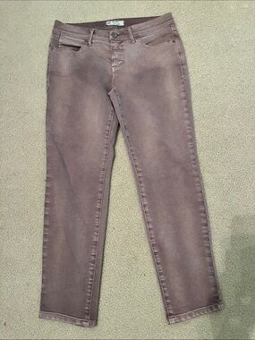 Free People Distressed Blush Jeans.